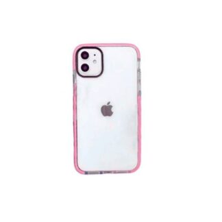 FUNDA QCHARX TRANSPARENTE IPHONE 16E ROSA TRANSPARENTE/IPHONE16E/DETALLES ROSA