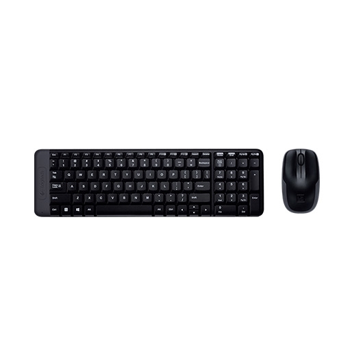 Teclado con ratón Logitech MK220 Wireless Negro