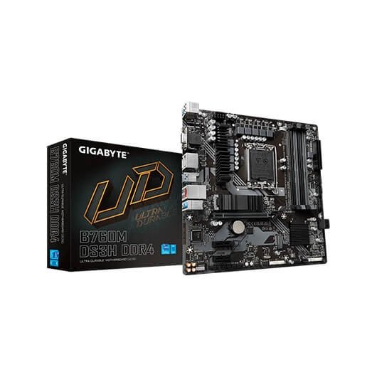 PLACA BASE GIGABYTE 1700 B760M DS3H DDR4 M-ATX/4XDDR4/4XSATA6/2xUSB 3.2/4xUSB/1XUSB 3.2 C
