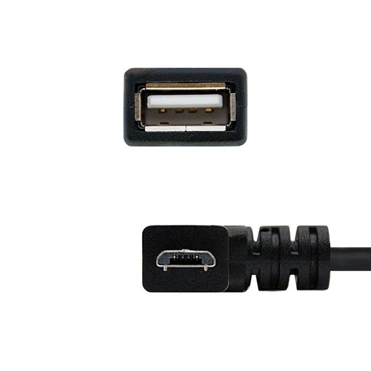 CABLE OTG ACODADO USB(A)2.0 A MICRO USB(B) NANOCABLE 0.15M - Imagen 3
