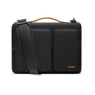 MALETIN PORTATIL 14 TOMTOC DEFENDER A42 BLACK INCLUYE ASA DE HOMBRO/REFUERZO CORNERARMOR
