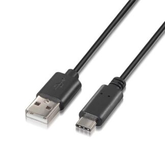 CABLE USB(A) 2.0 A USB(C) 2.0 AISENS 2M NEGRO