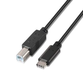 CABLE USB(B) 2.0 A USB(C) 2.0 AISENS 2M NEGRO