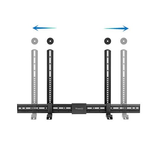 SOPORTE BARRA DE SONIDO UNIVERSAL TOOQ NEGRO