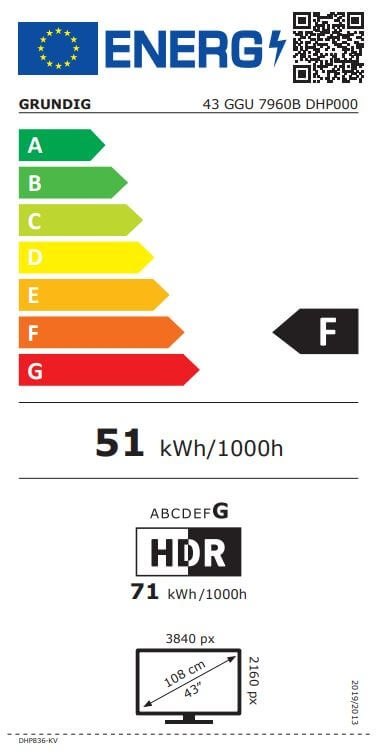 TELEVISIÓN LED 43 GRUNDIG 43 GGU 7960B SMART TV 4K UHD - Imagen 6