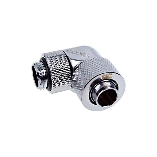 RACOR 90º ALPHACOOL EISZAPFEN 13/10MM CHROME GIRATORIO/90º/G1/4 /34.5MM/LATON