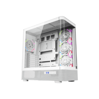 TORRE ATX XYZ QUANTUM WHITE 4XVENT 120MM ARGB/CPU MAX 180MM/GPU MAX 400MM