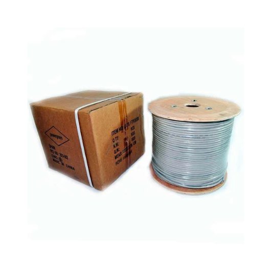 BOBINA DE CABLE PEPEGREEN CAT6 305M 100%COBRE/GRIS/CAT 6/UTP/PVC/23AWG/305M/RED