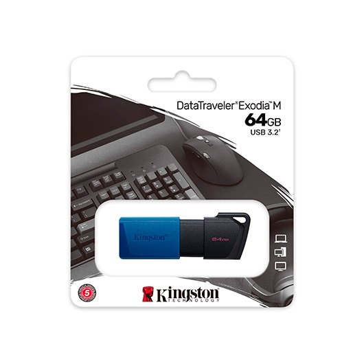 PENDRIVE 64GB USB 3.2 KINGSTON DATATRAVELER EXODIA M - Imagen 3