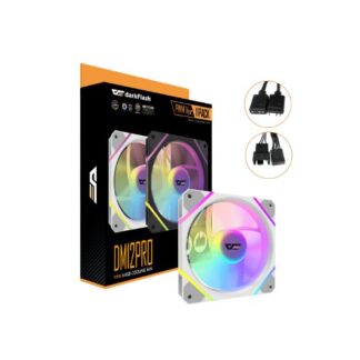VENTILADOR DARKFLASH DM12 PRO BLANCO FAN 120MM ARGB Y PWM