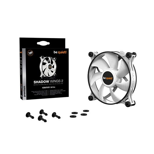 VENTILADOR 120X120 BE QUIET SHADOW WINGS 2 WHITE - Imagen 4