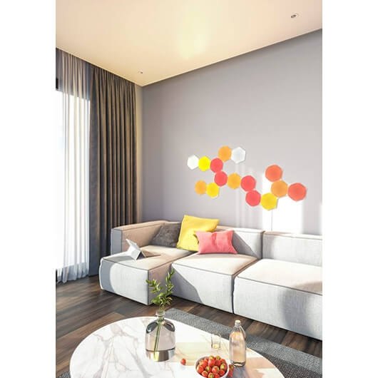 PANEL LED NANOLEAF SHAPES HEXAGONS STARTERKIT 15PK - Imagen 6