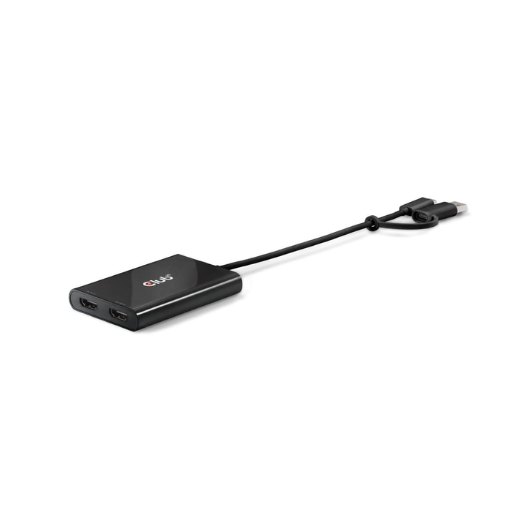 VIDEO SPLITTER CLUB3D USB-C A DUAL HDMI 2X4K60HZ