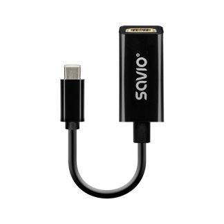 ADAPTADOR SAVIO AK-79 USB-C HDMI (H) 30HZ BLACK NEGRO/ PLUG
