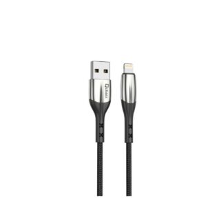 CABLE LIGHTNING QCHARX TORONTO 1M 1M/USB A LIGHTNING/3A/NEGRO/CORDON/ZINC