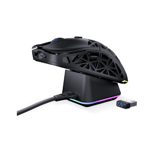 RATON OPTICO ENDORFY LIV PLUS WIRELESS INALÁMBRICO 2.4GHz + BT / 6 BOTONES / 26?000 DPI / ARGB / DOCK INCLUIDO