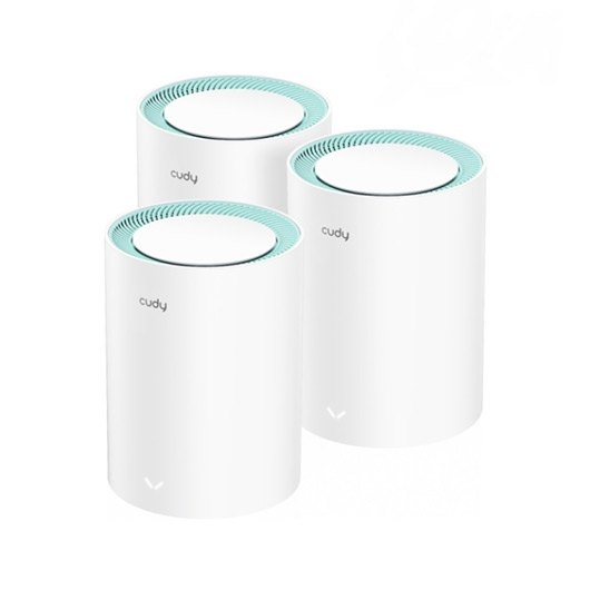 WIRELESS LAN REPETIDOR CUDY M1300 EXTENSOR MESH 3PACK/CHIPSETMT7621DA+MT7613B+MT7603/DUAL BAND