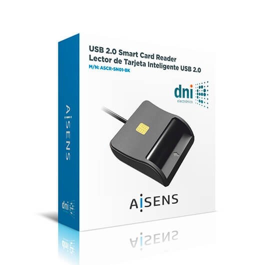 LECTOR TARJETA DNI AISENS ASCR-SN01-BK NEGRO