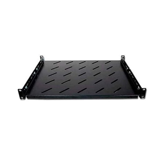 BANDEJA FIJA PEPEGREEN PARA ARMARIO RACK 19 ACERO/NEGRO/1U/34CM/FIJA/PERFORADA/FONDO60/DE PIE