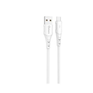 CABLE MICRO QCHARX ATHENS 2M 2M/USB A MICRO/3A/BLANCO/PVC