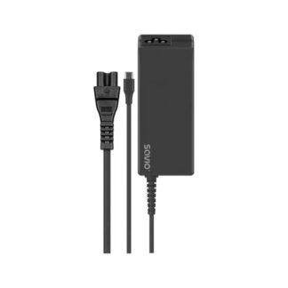ADAPTADOR CORRIENTE SAVIO USB-C 65W ZA-01 NEGRO/POWER DELIVERY 3.0/65W/UNIVERSAL/CABLE 2.4M