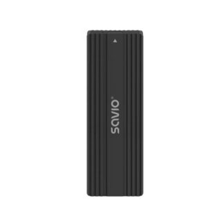 CAJA EXTERNA SAVIO SSD M.2 NVME-NGFF AK-84 NEGRO/USB-C 3.1 GEN 2/MAX 10GBS/MAX 4TB/NVME-SATA