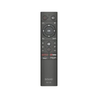 MANDO TV SAVIO RC-22 UNIVERSAL 10 IN 1 DISEÑO ORIGINAL/NO PROGRAMACIÓN/CARGA USB-C