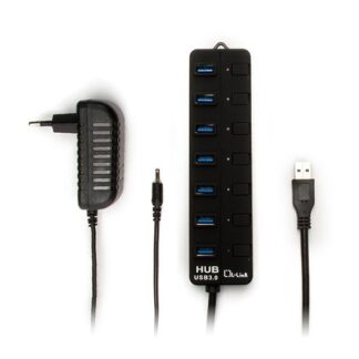 HUB 7 PUERTOS USB 3.0 L-LINK LL-UH-307+FUENTE ALIMENTACIÓN