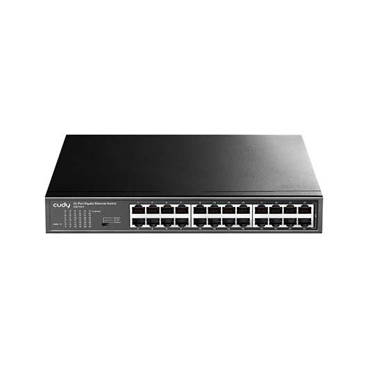 HUB SWITCH 24 PTOS CUDY GS1024 RACK MOUNTABLE 24X10/100M RJ45 PORTS/DESKTOP/METAL CASE