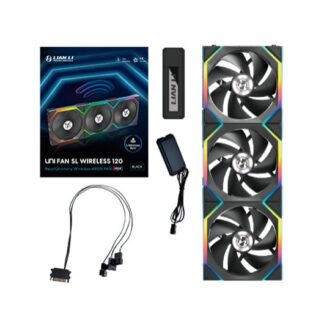 VENTILADOR 120X120 LIAN LI UNIFAN SL WIRELESS BLACK 3 PACK RECEIVER WIRELESS CONTROLLER 1-3 SATA