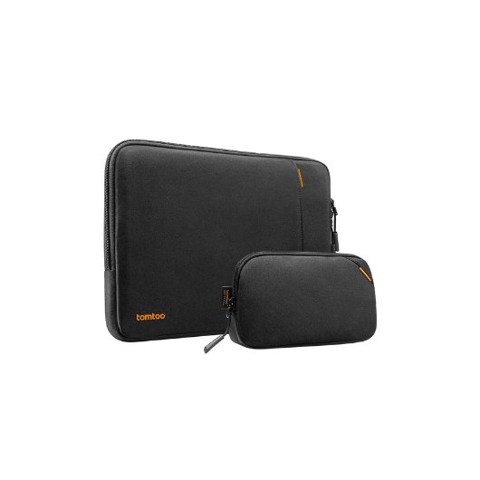 FUNDA PORTATIL 14 TOMTOC A13 + BOLSO BLACK INCLUYE BOLSO DE MANO/REFUERZO CORNERARMOR