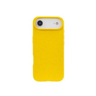 FUNDA QCHARX BIODEGRADABLE IPHONE 17 AMARILLO WHEAT STRAW TPU BIODEGRADABLE-LIBRE BPA Y TOXICOS