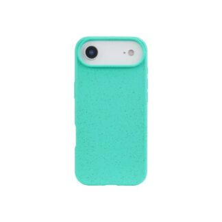 FUNDA QCHARX BIODEGRADABLE IPHONE 17 TURQUESA WHEAT STRAW TPU BIODEGRADABLE-LIBRE BPA Y TOXICOS