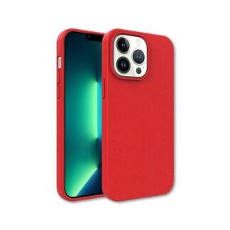 FUNDA QCHARX BIODEGRADABLE IPHONE 17 PRO ROJO WHEAT STRAW TPU BIODEGRADABLE-LIBRE BPA Y TOXICOS