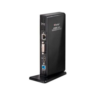 DOCKING CLUB3D STATION USB 3.2  GEN1 TIPO A 1x HDMI, 1x DVI-I, 6x USB-A, 1X RJ45, 1x Audio de 3.5 mm