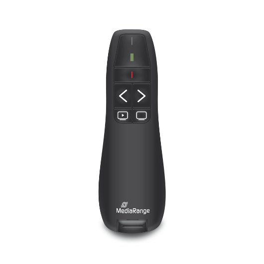 PUNTERO PROFESIONAL MEDIARANGE WIRELESS BLACK LASER/5 BOTONES