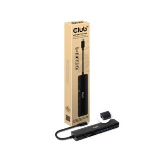 HUB USB CLUB3D TIPO C 3.2 GEN1 7 EN 1 2x USB-A, 2x USB C, 1x HDMI, 1x Micro SD, 1x SD, RJ 45,