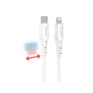CABLE LIGHTNING QCHARX SOFIA 2M 2M/C A LIGHTNING/20W/BLANCO/PVC/BLANCO