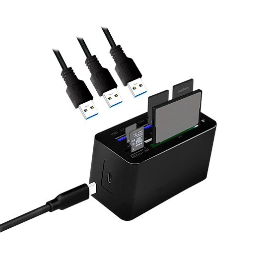 HUB USB-C LOGILINK MINI DOCKING NEGRO - Imagen 3