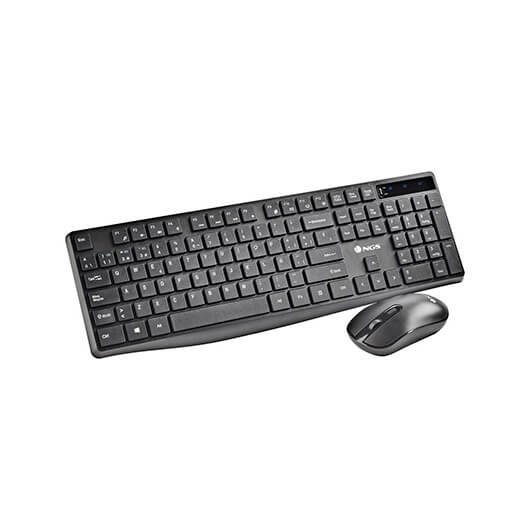 TECLADO + RATON NGS WIRELESS HYPE KIT USB NEGRO - Imagen 3