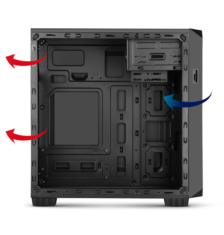 TORRE MICRO ATX NOX COOLBAY MX2 NEGRO - Imagen 7