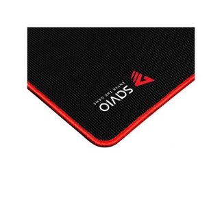 ALFOMBRILLA GAMING XL 900X400X3MM SAVIO GTDXL ANTIDESLIZANTE/BASE DE GOMA/NEGRO Y ROJO